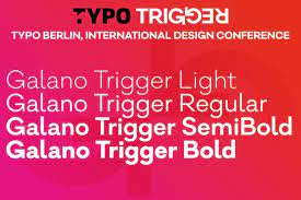Galano Trigger Bold Font preview